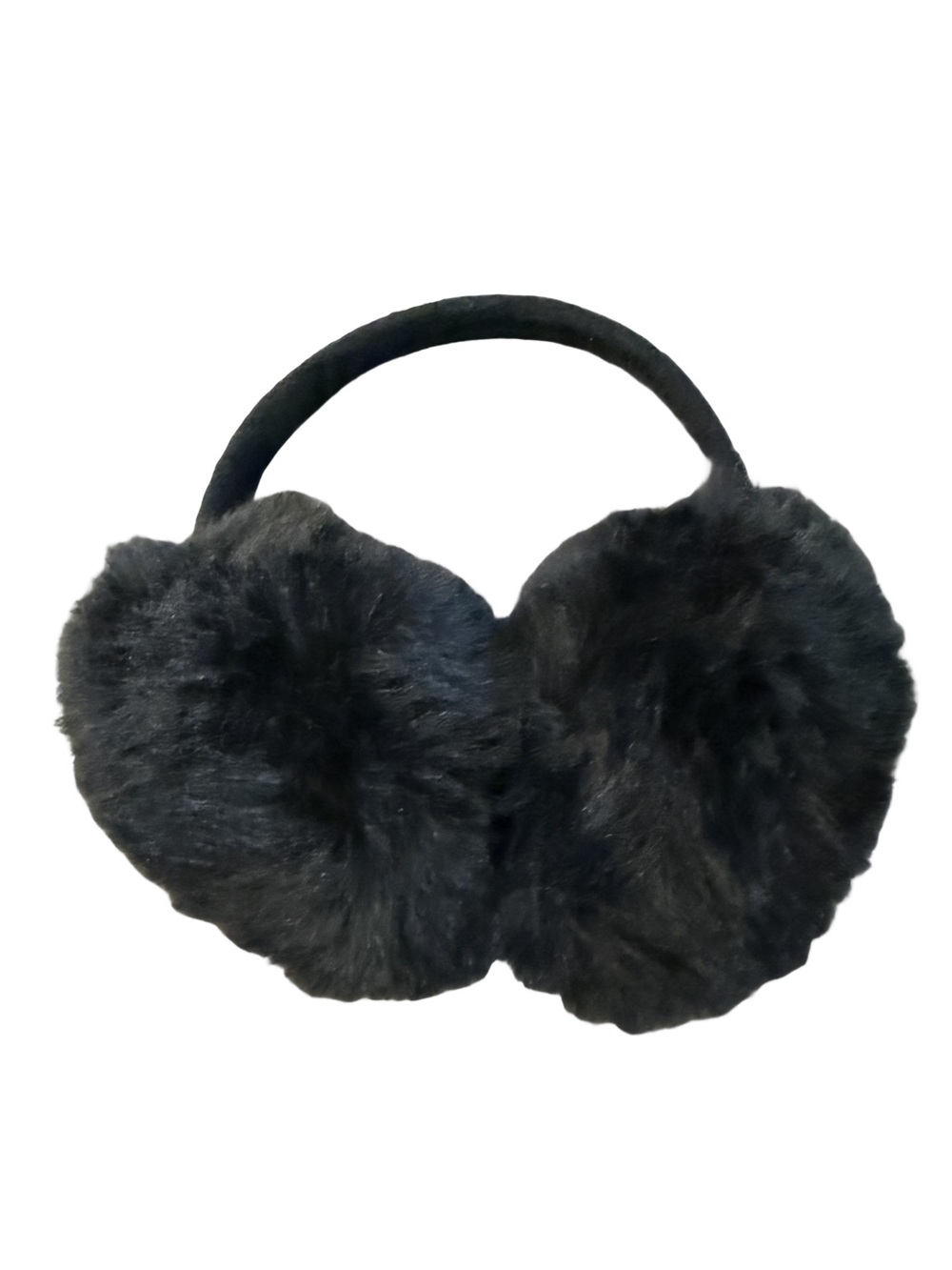 Black Faux Fur Ear Muffs – Women’s Winter Earwarmers
